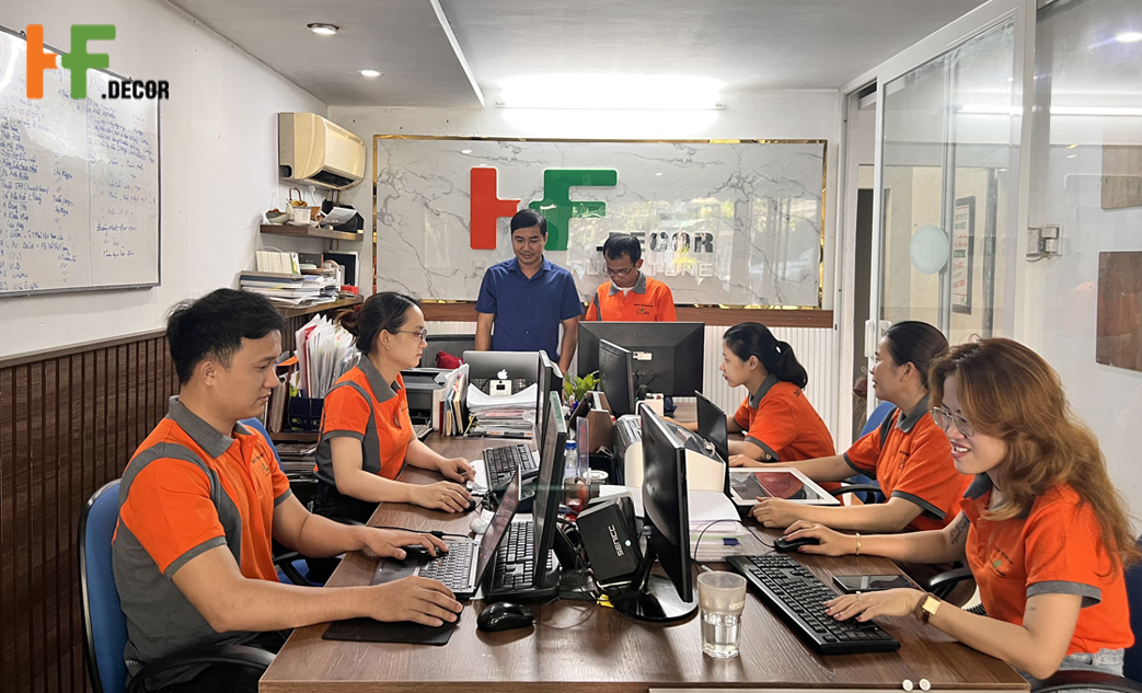 Đơn vị thi công nội thất văn phòng uy tín tại Quảng Ngãi HF Decor