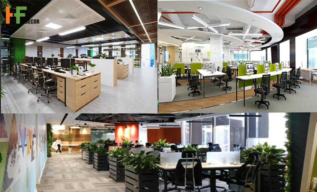 HF Decor thiết kế nội thất văn phòng công ty tại Quảng Ngãi